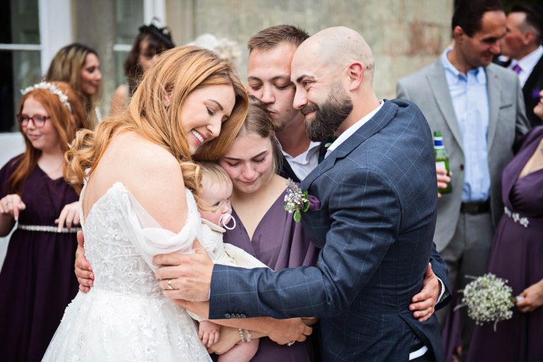 Emotional and beautiful photo taken at a wedding at Margam Country Park..