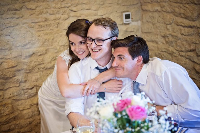 Rustic wedding photography at Kingscote Barn