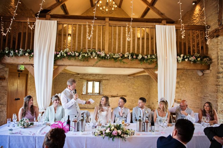 Speeches at Kingscote Barn