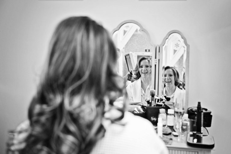 Bride getting ready.