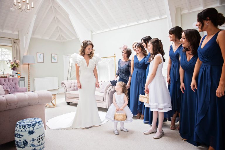 Bride and her bridal team.