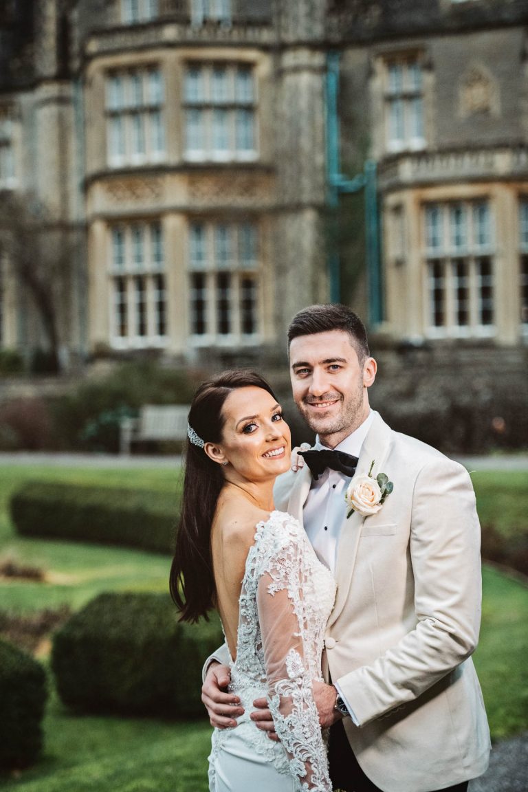 Portrait photo of the bride and groom.