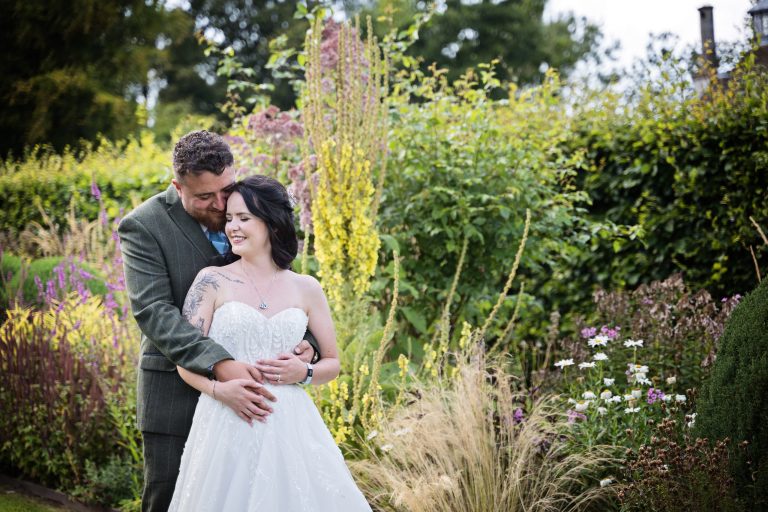 Natural wedding photos of bride and groom at Homme House