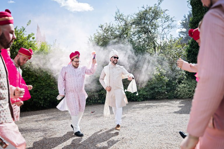 Baraat at Manor By The Lake, Cheltenham photography by Blooming Photography