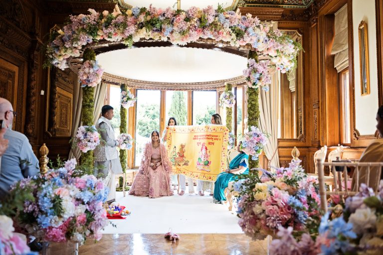 Hindu wedding ceremony, Manor By The Lake, Cheltenham photo by Blooming Photography