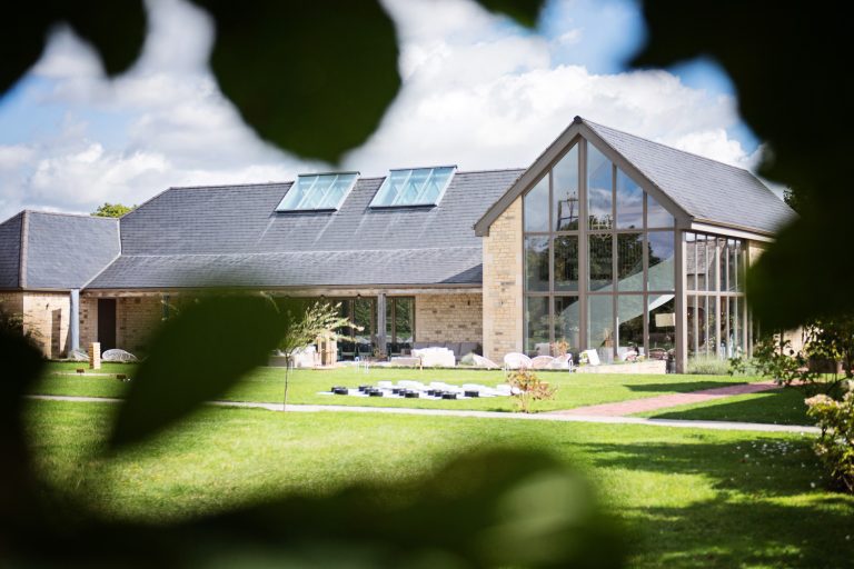 Exterior photograph of the grounds at Blackwell Grange