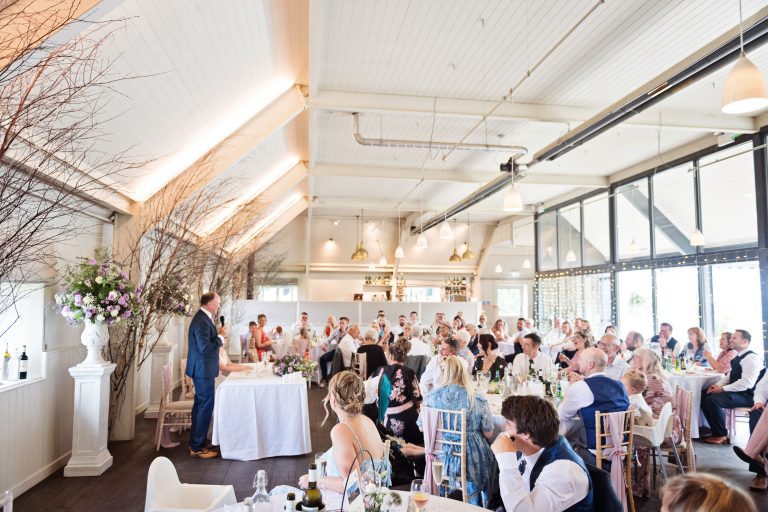 Overview of the wedding speeches at Lapstone Barn.