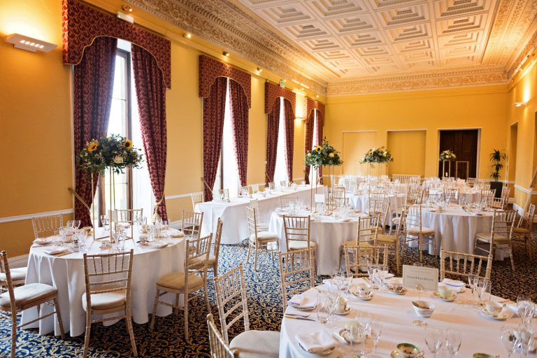 Wedding breakfast set up