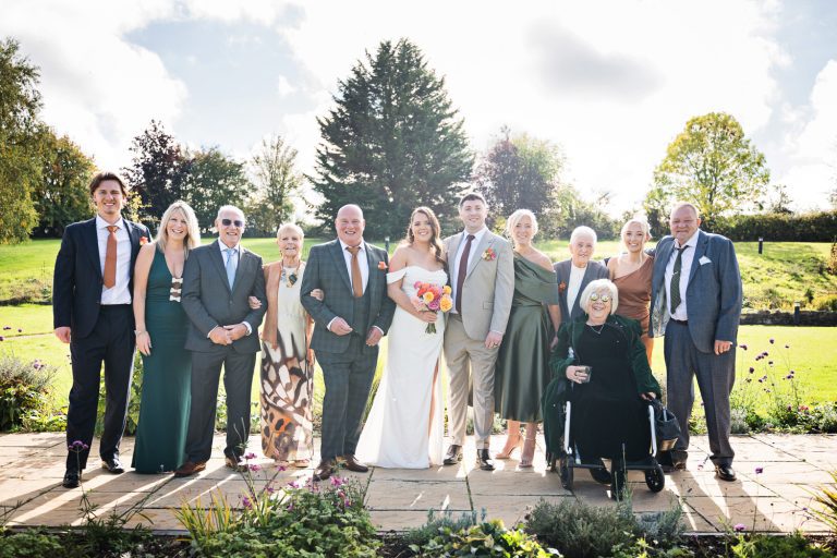 Relaxed formal family pic.