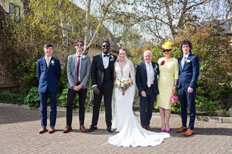 Relaxed yet formal group pic.