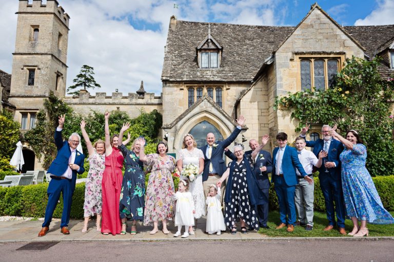 Fun wedding photos Cheltenham.