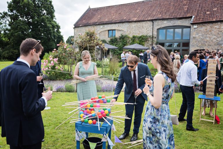 Wedding games at Priston Mill.