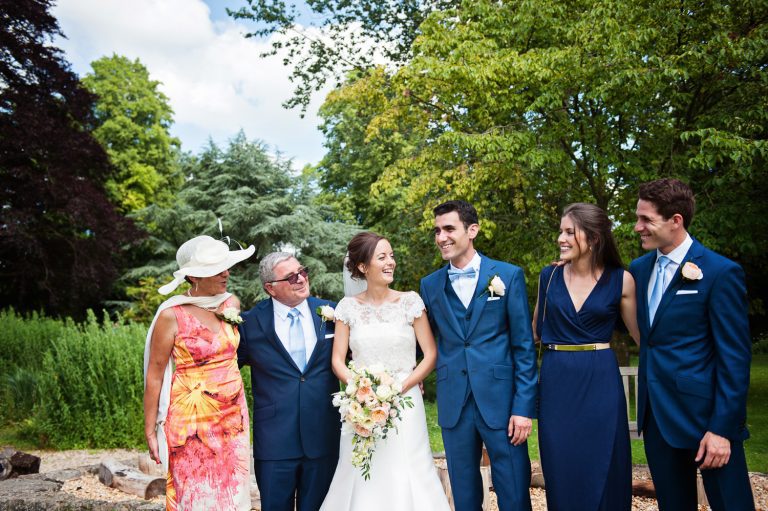 Candid family group photo at The Slaughters Country Inn