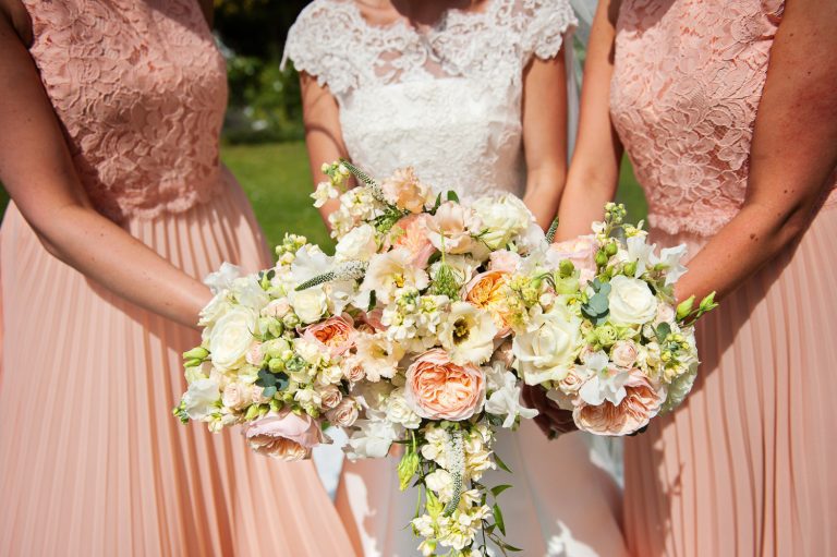 Wedding flower bouquets.