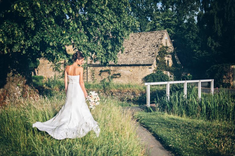 Stunning photo of the bride at The Slaughters Country Inn