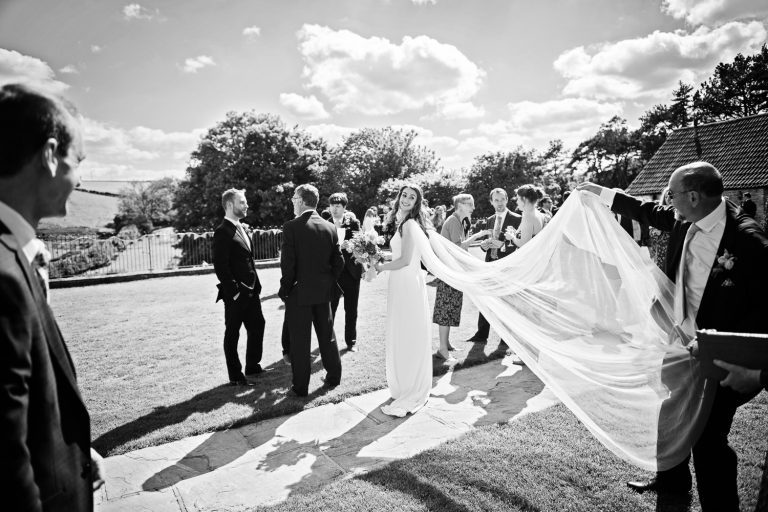 Documentary wedding photographer at Kingscote Barn.