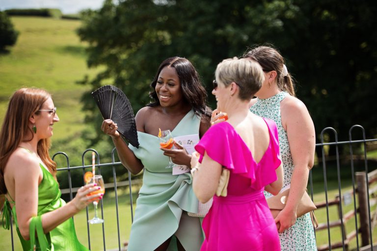 Candid Gloucestershire wedding photographer at Kingscote Barn
