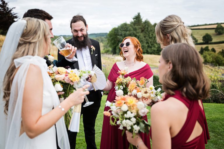 Candid Gloucestershire wedding photograph