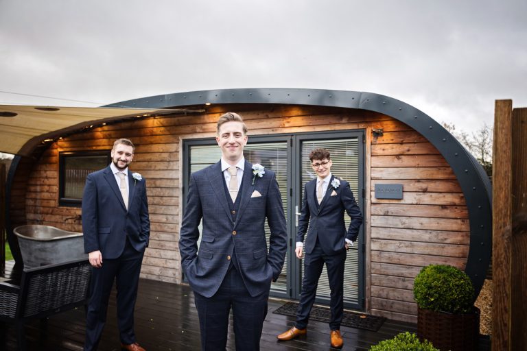 Groom and his merry men.