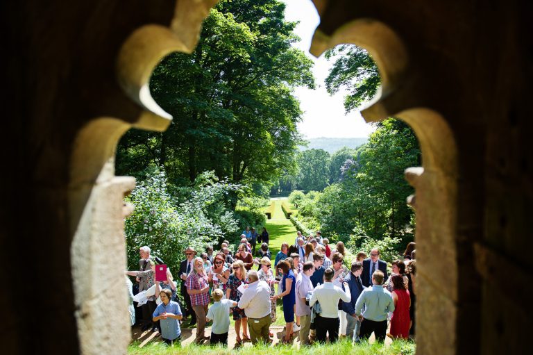 Candid wedding moments at Painswick Rococo Garden
